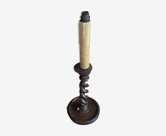 Wooden lamp foot