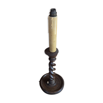 Wooden lamp foot