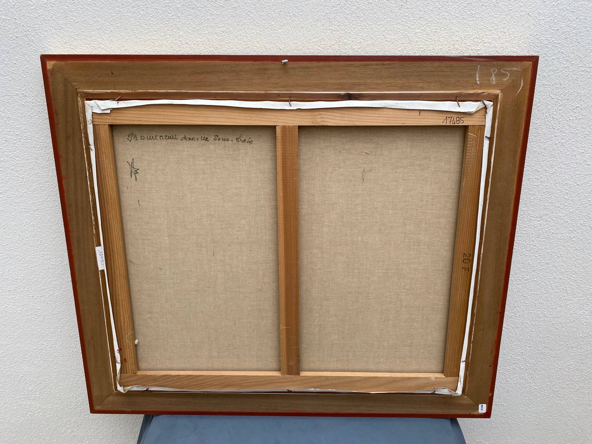 Oil painting signed armand bouvier fauvism style walkers ss le bois