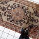 Handmade vintage Turkish Sivas rug 3.8' x 6.3' (118cm x 194cm) 1950s
