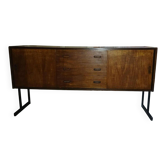 Mid-century modern sideboard in teak with metal legs, 1960s
