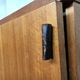 Sideboard in teak feet chrome sliding doors by Voko in 1960