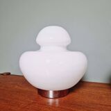 Space Age table lamp in white opaline, 1970s
