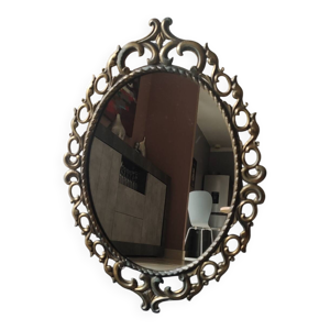 Ancien miroir ovale de