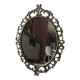 Ancien miroir ovale de style Baroque, Rococo en régule doré