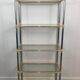 Neoclassical shelf with silver gunmetal patina and gilt metal