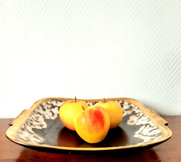 Ceramic cup fat lava style Vallauris 1960