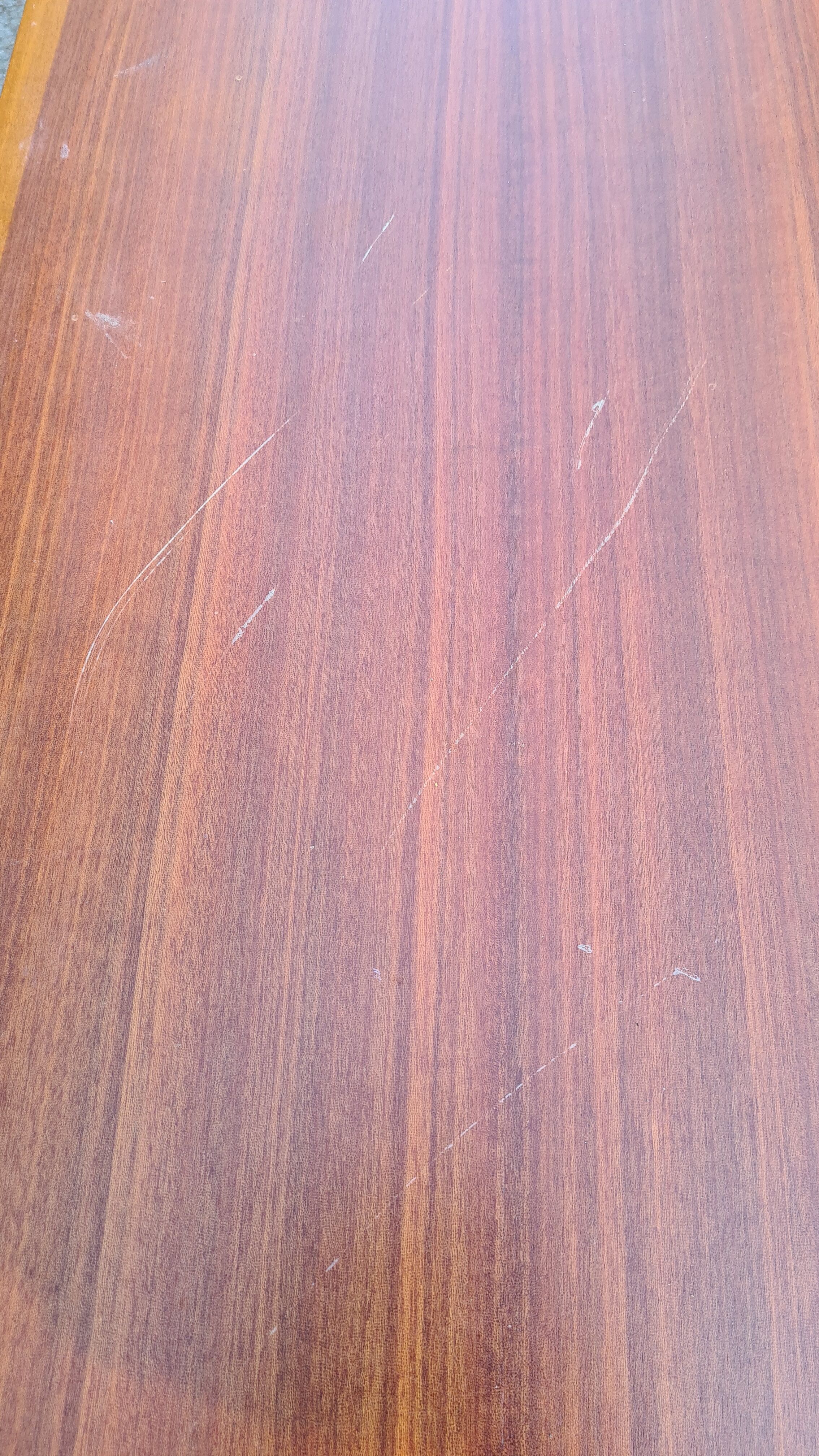 Wooden desk compass feet 60s