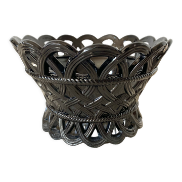 Pot en opaline noire