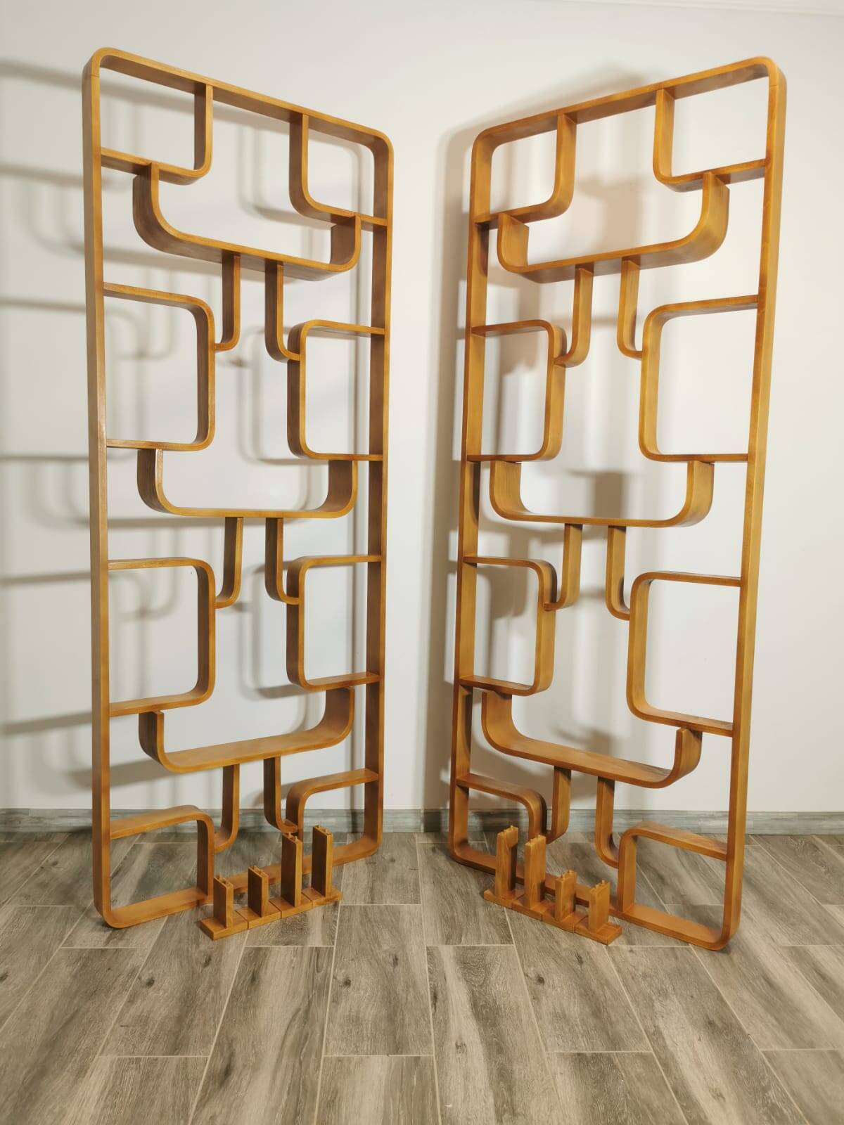 Room Dividers by Ludvik Volak for Drevopodnik Holesov, 1950s, Set of 2