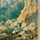 Watercolour C.W. M. Van de Velde Mediterranean coast near Cannes