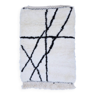Tapis beni ouarin fait main traditionnelle taille 150 x 250 cm