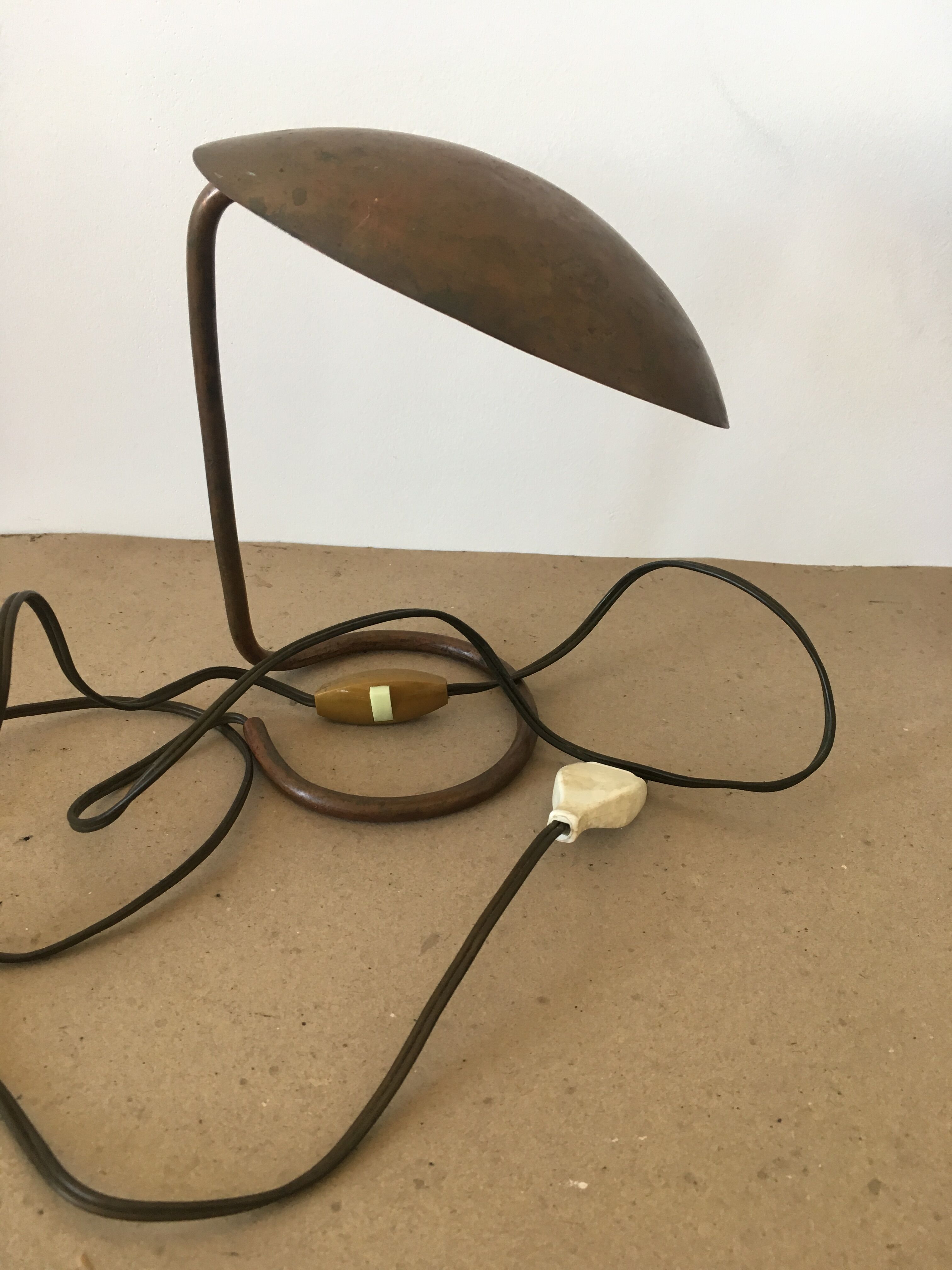 Old copper lamp