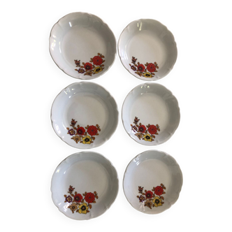 Lot de 6 coupelles porcelaine Chauvigny France