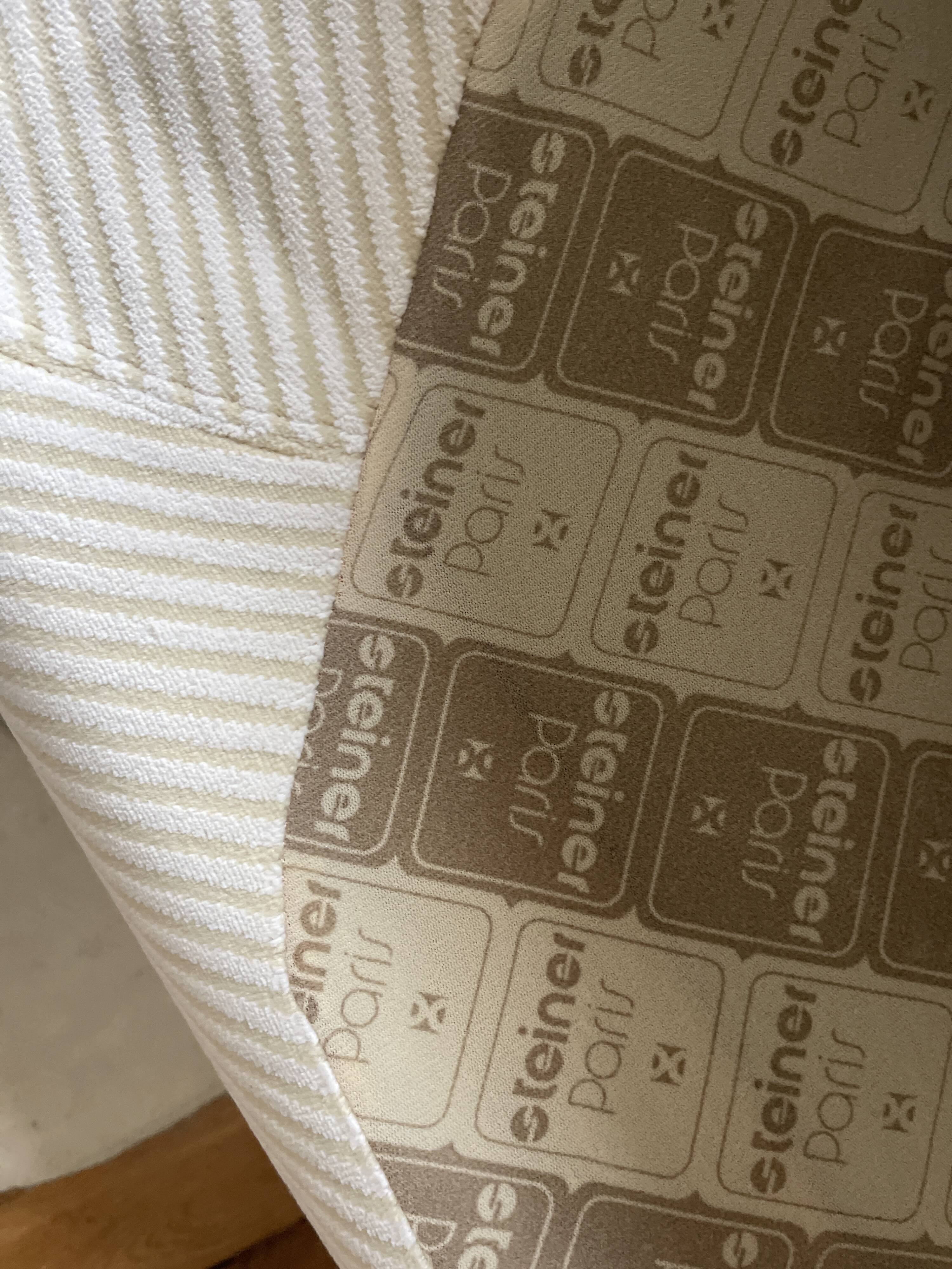 Sofa and armchair set STEINER Paris 1970s.