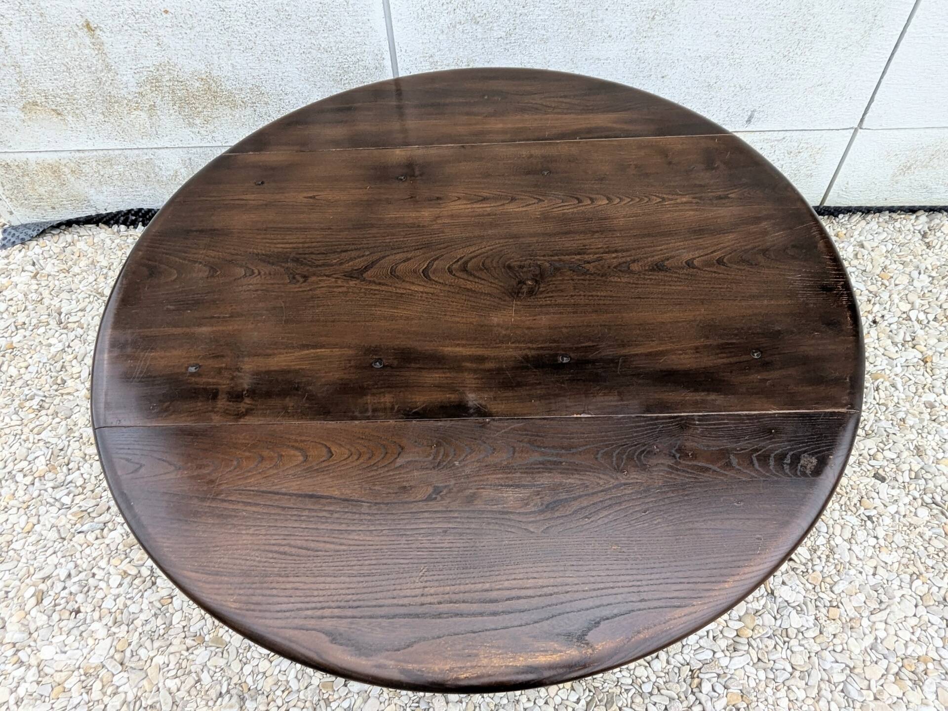 Table À Abattants Ercol 377 Orme Massif Vintage 1960 Design Ercolani