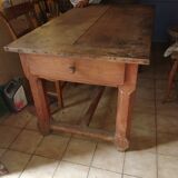 Table de ferme en merisier – xixe siècle