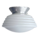 White opal glass globe ceiling light with aluminum fixing base LAMP-7330