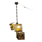Murano glass pendant lamp by Toni Zuccheri Mazzega Edition 70s