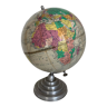 Vintage globe 1950 terrestrial Girard Barrère cream - 45 cm