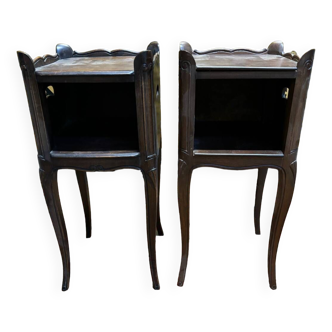 2 Louis XV bedside tables