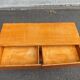 Vintage Low TV Unit Console with 2 Drawers and Niche in Scandinavian Style