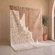 Traditional handmade natural wool rug 2/3 m