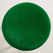 Tabouret en velours vert herbe mi-siècle, Europe, années 1960