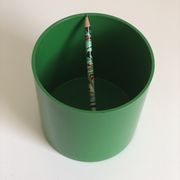 Anna Castelli Green ABS Plastic Vase edited by Kartell 1970