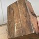 Authentic wooden crate basket with metal handle, old 1950s