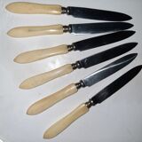 2x6 old knives handle normal bones and cheese/desserts