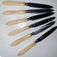 2x6 old knives handle normal bones and cheese/desserts