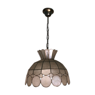 Mother-of-pearl hanging lamp