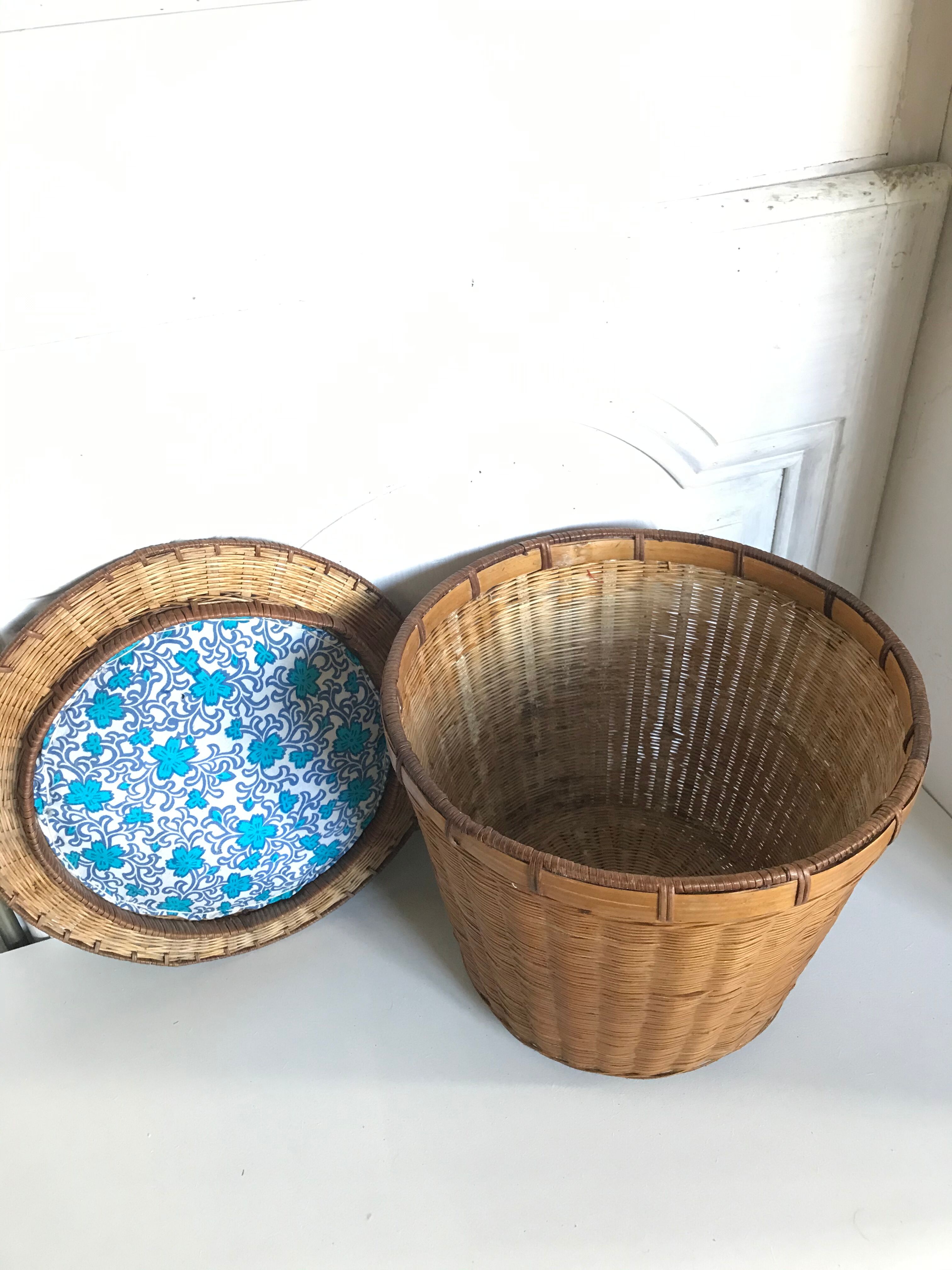 Vintage wicker basket