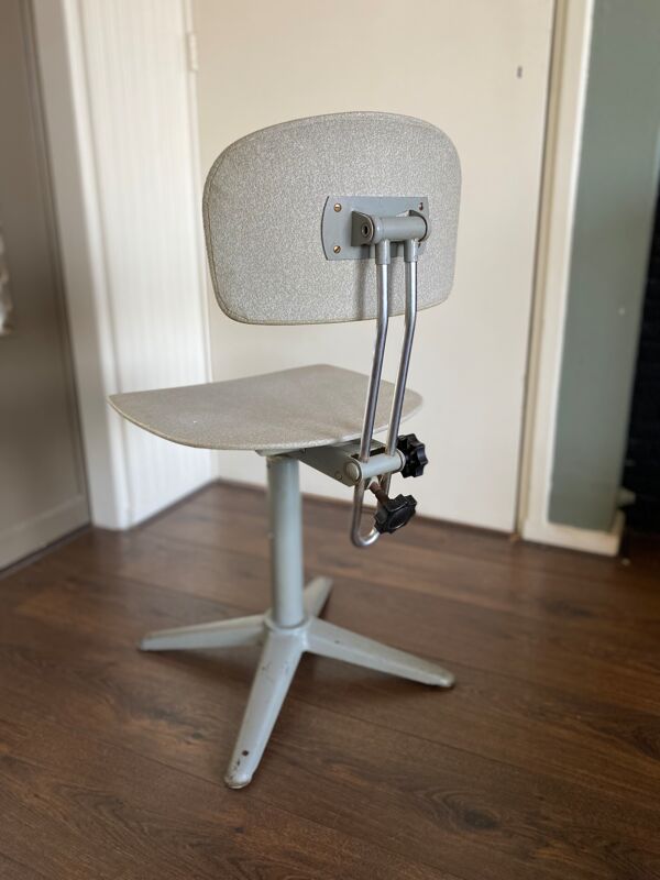 Chaise de bureau industrielle vintage, années 1950