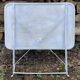 Vintage 1950s wrought iron folding garden table