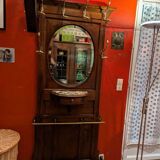 Solid wood coat rack from the Napoleon III period