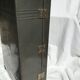 Vintage dark grey metal suitcase