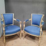 Pair of Directoire style armchairs