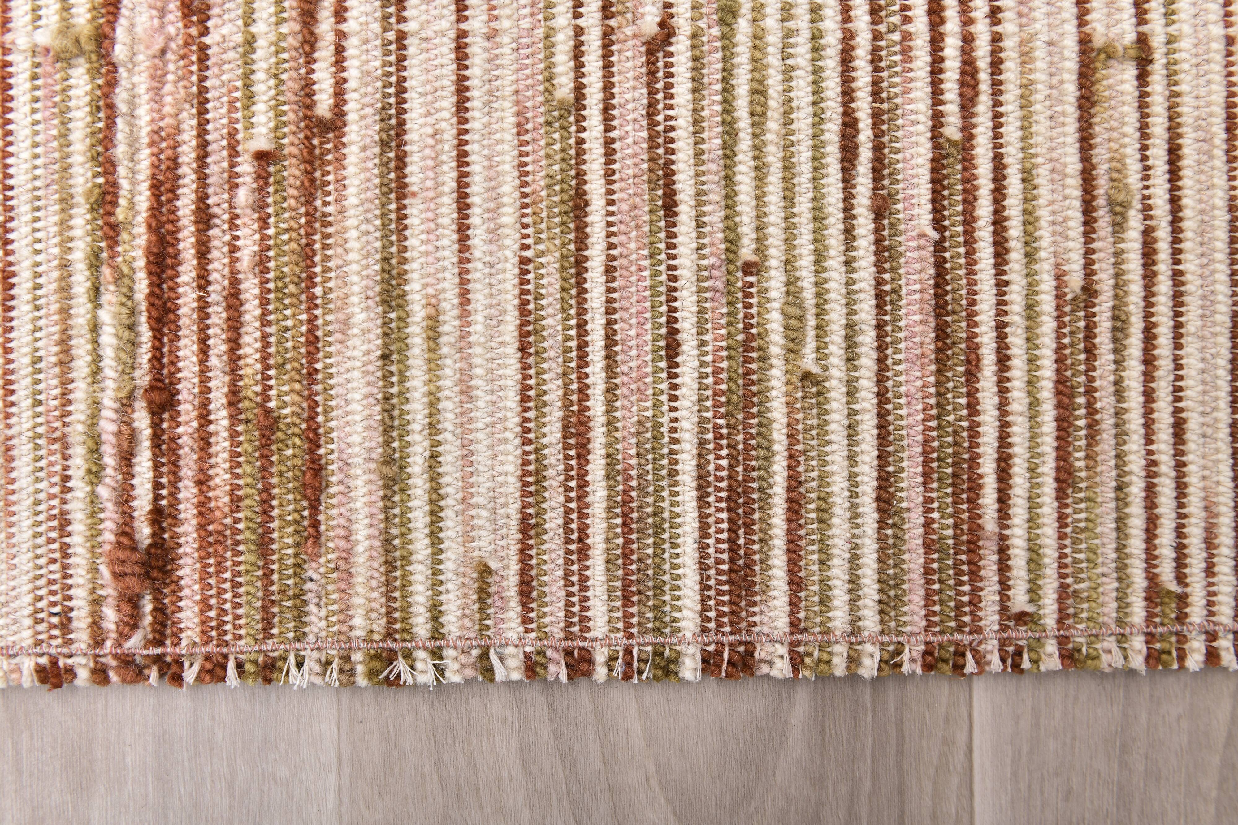 Terracota wool kilim rug 68x181 cm Turkish wool kilims.