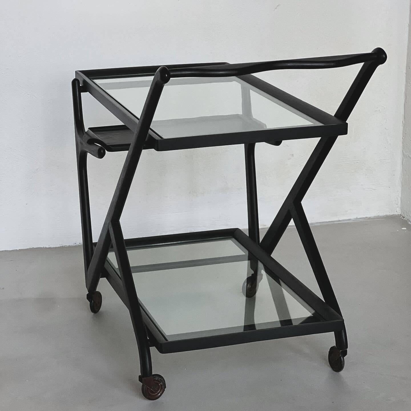 Serving Trolley by Cesare Lacca for Cassina, Vintage Bar Cart, Italian Design