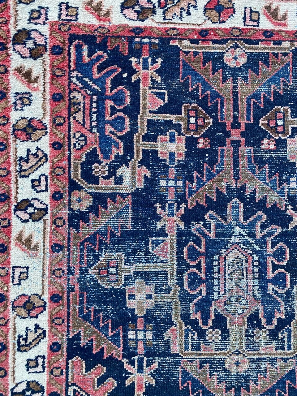 Ancient Persian carpet Hamadan handmade 94x145 cm