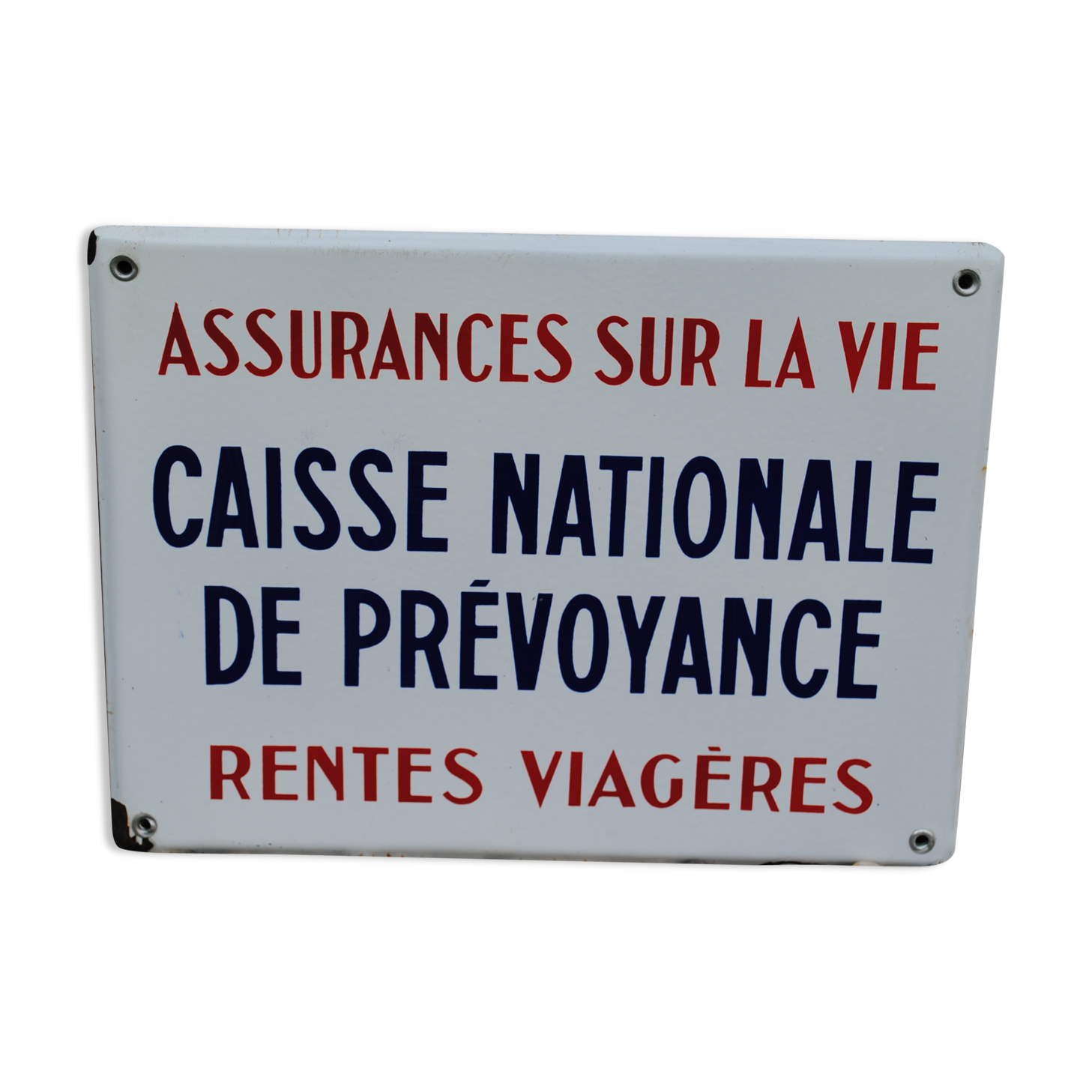 Enamelled plate National Provident Fund