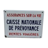 Enamelled plate National Provident Fund