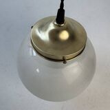 Paire d’anciennes suspensions verre granite vintage