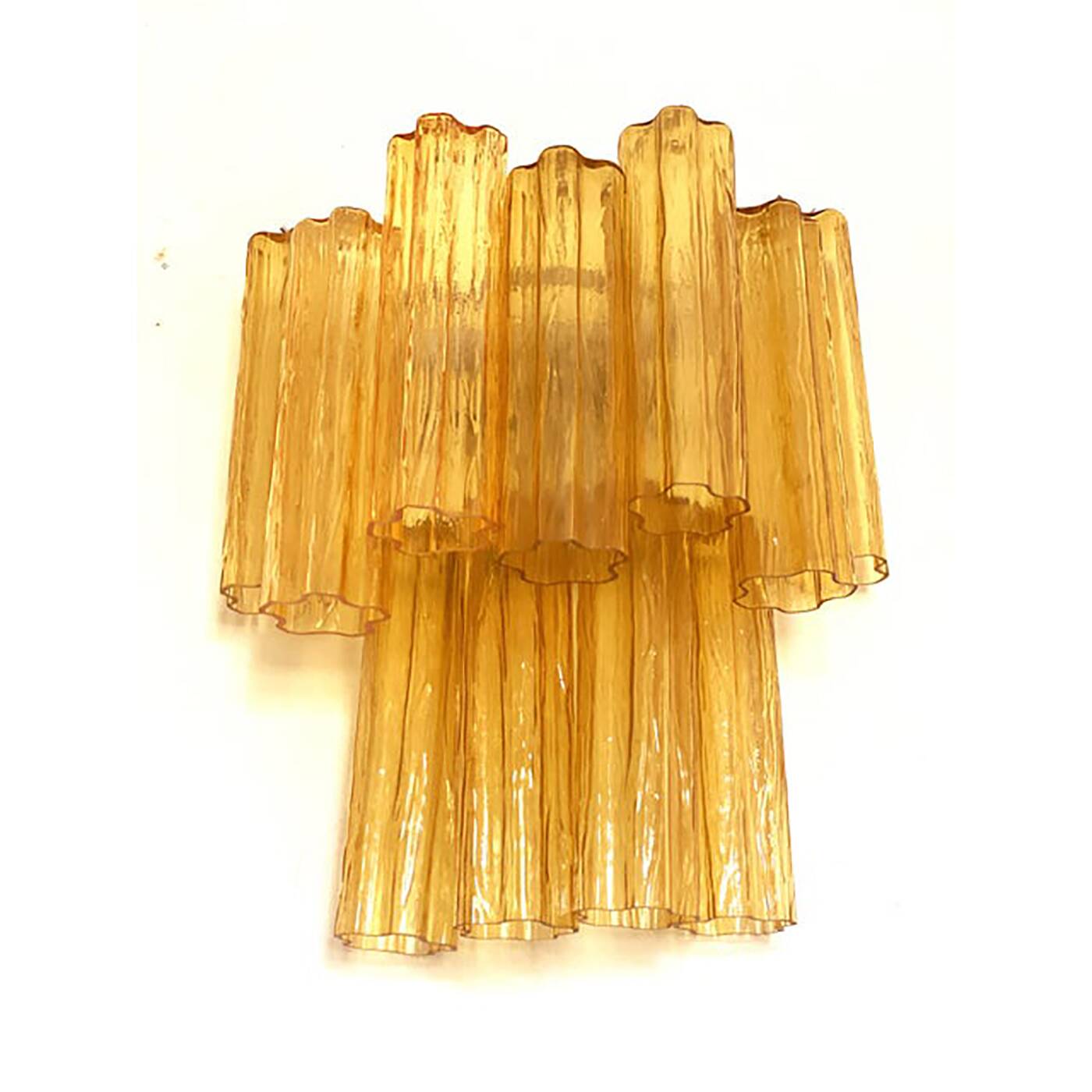 Contemporary Amber “Tronchi” Wall Sconce in Venini Style