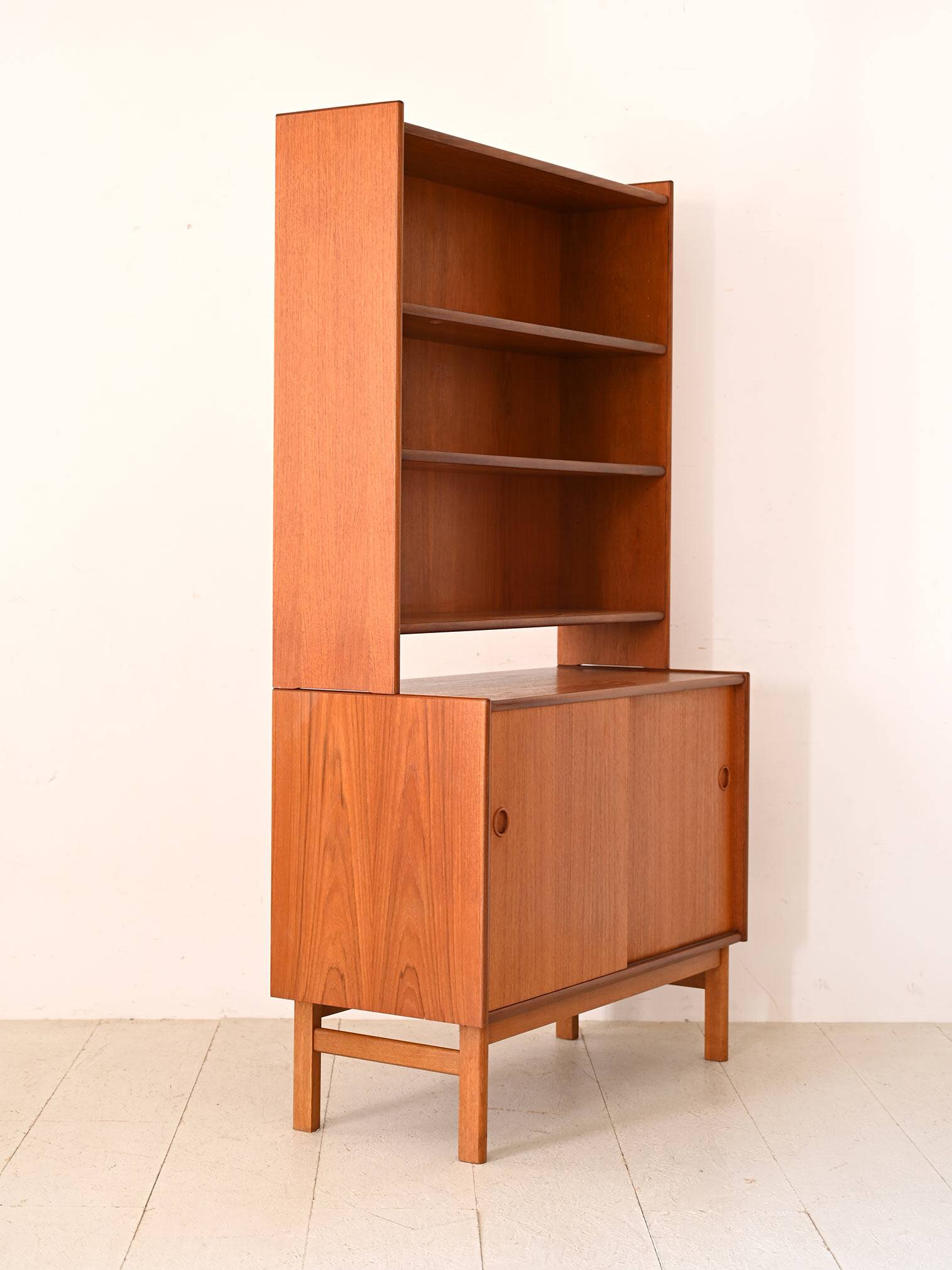 Scandinavian 2-door bookcase, 1960s