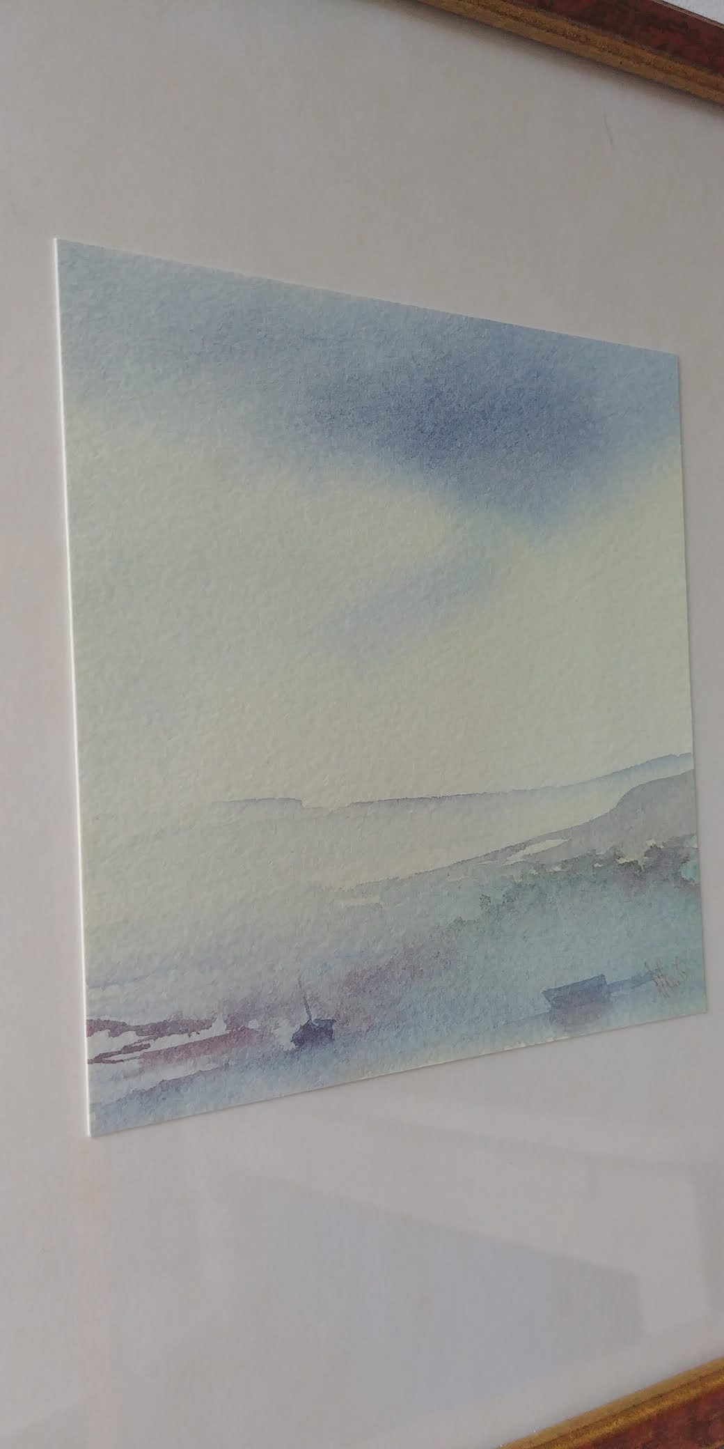 Paire d'aquarelles marines