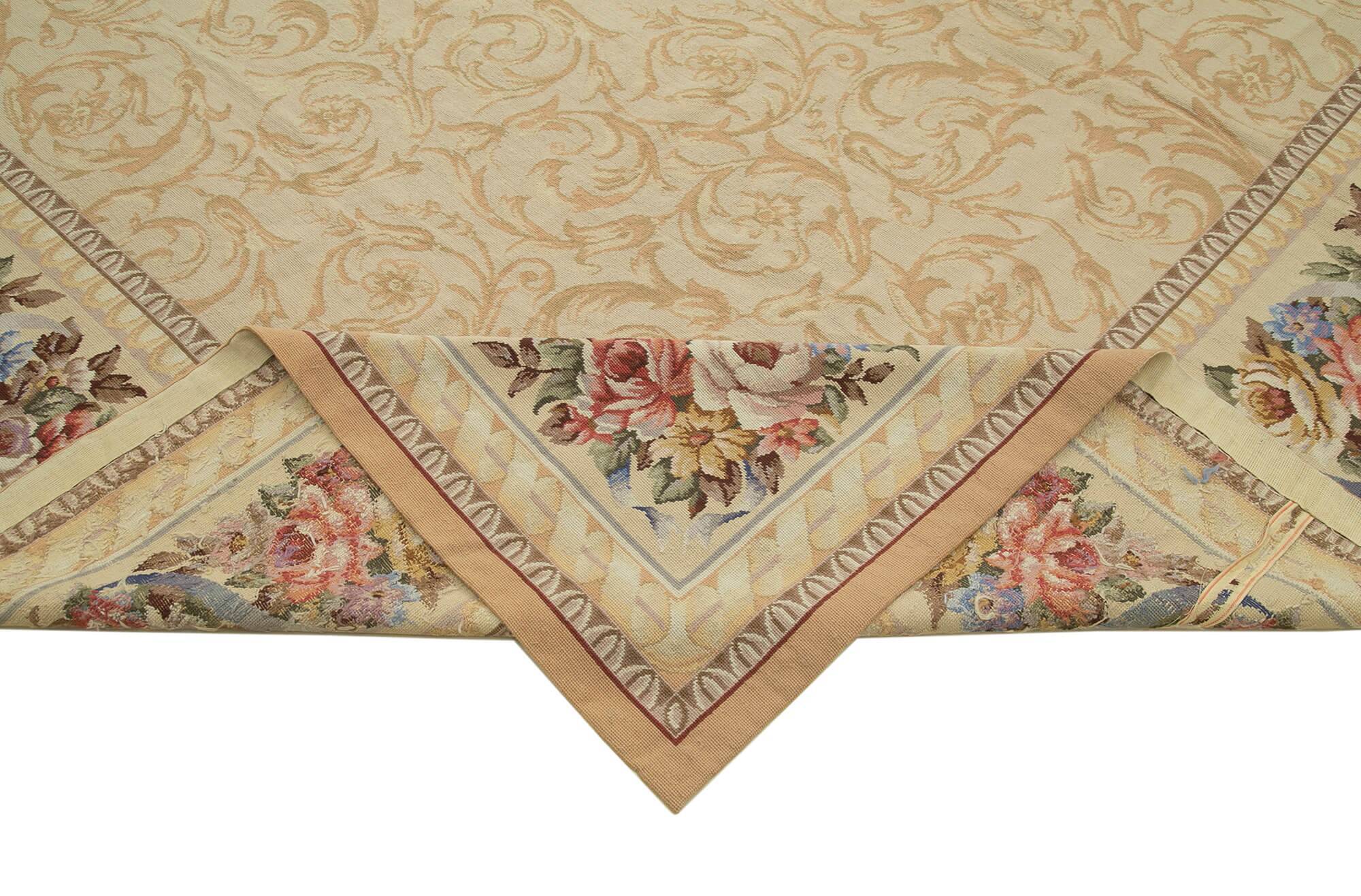 Handmade Vintage Flatweave Needlepoint Kilim 315 cm x 444 cm