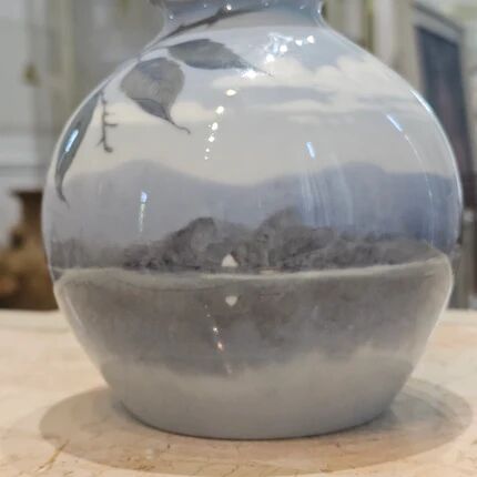 Dahl Jensen porcelain round vase - Arlh Boesen